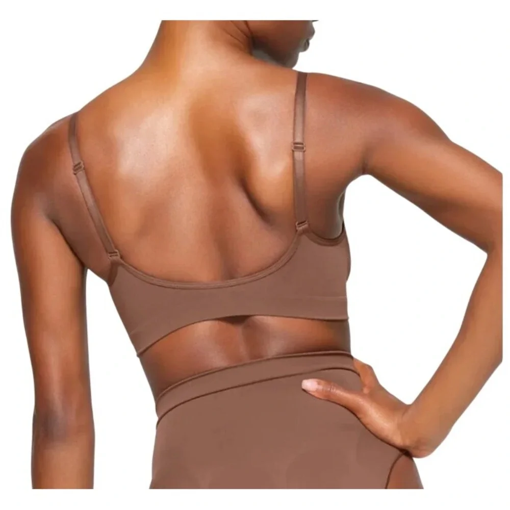 Skims Everyday Sculpt Bralette BR-SCN-2341 Jasper Brown Large